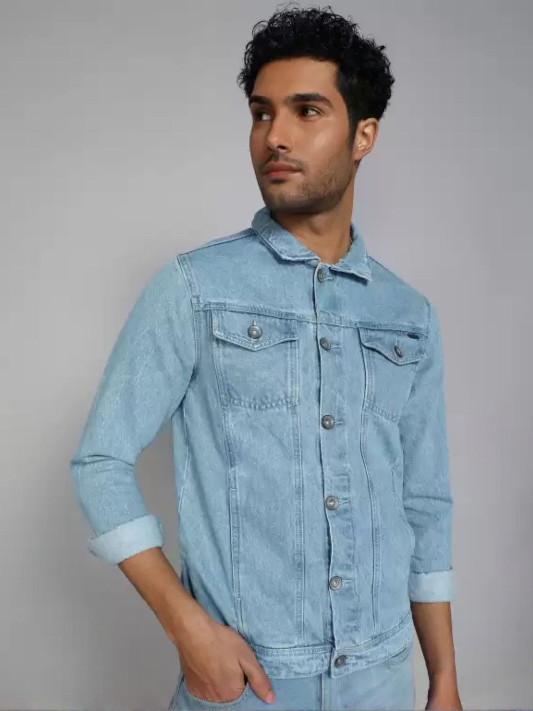 Mevan Men Blue Regular Fit Denim Jacket-picture-39