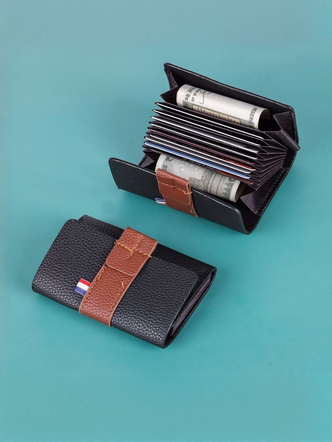 LAKSH Unisex Textured Short Leather Card Holder-picture-39