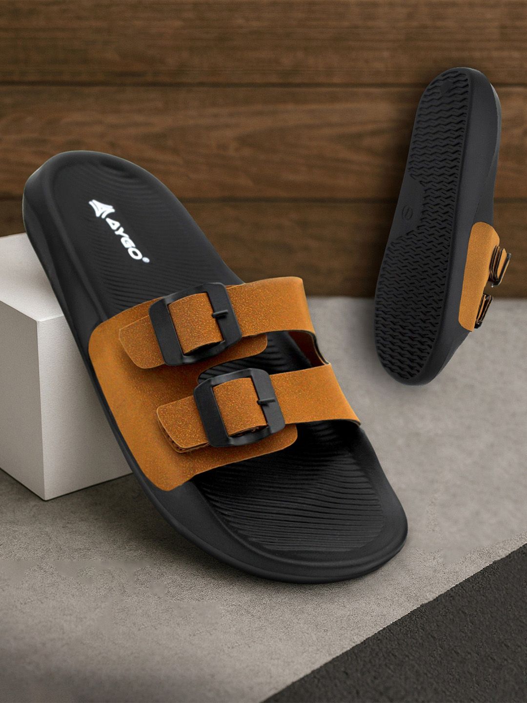 AYGO Men Printed Sliders-picture-12