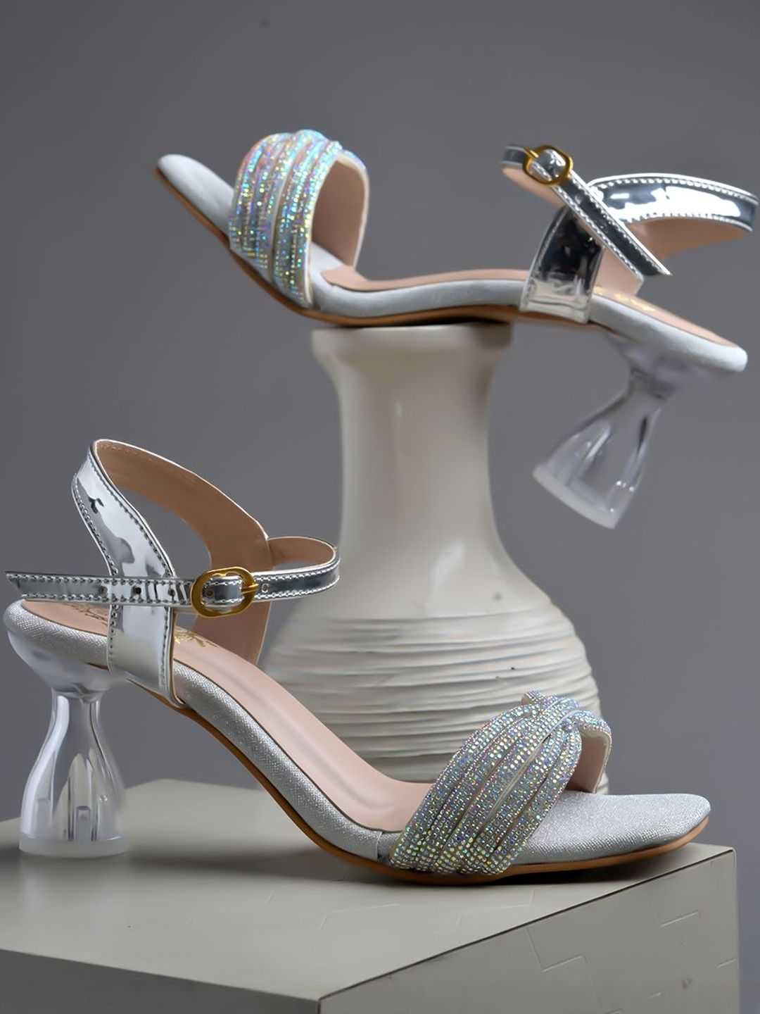Stylestry Girls Synthetic Block Sandal Heels-picture-37