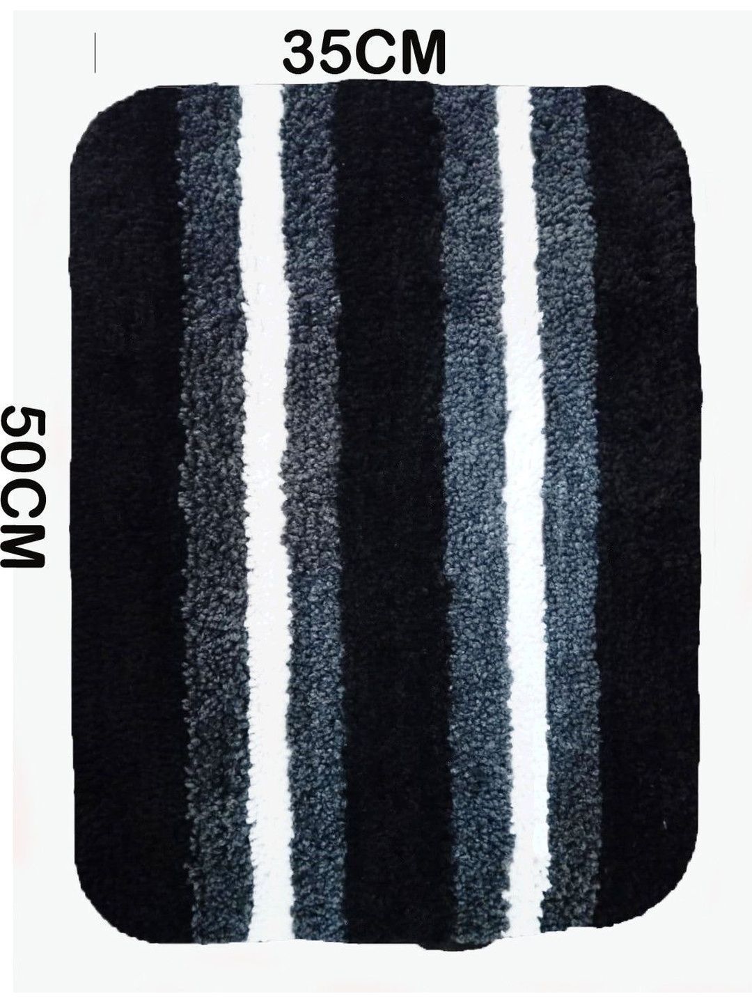 IVAZA Grey Microfibre 1400 GSM Bath Rugs-picture-6