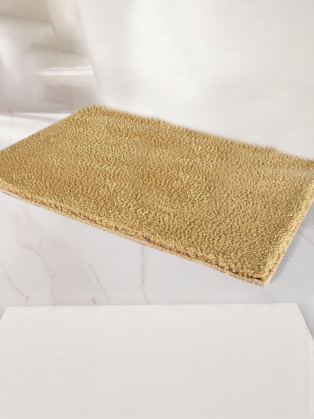 RJVT Beige Microfibre 1400 GSM Bath Rugs-picture-23
