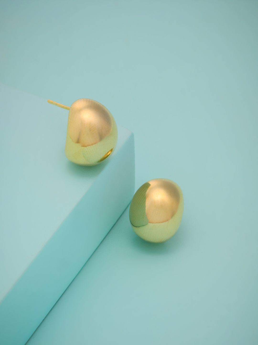 Kushal's Fashion Jewellery Gold-Plated Contemporary Zircon Studded Studs Earrings-picture-19