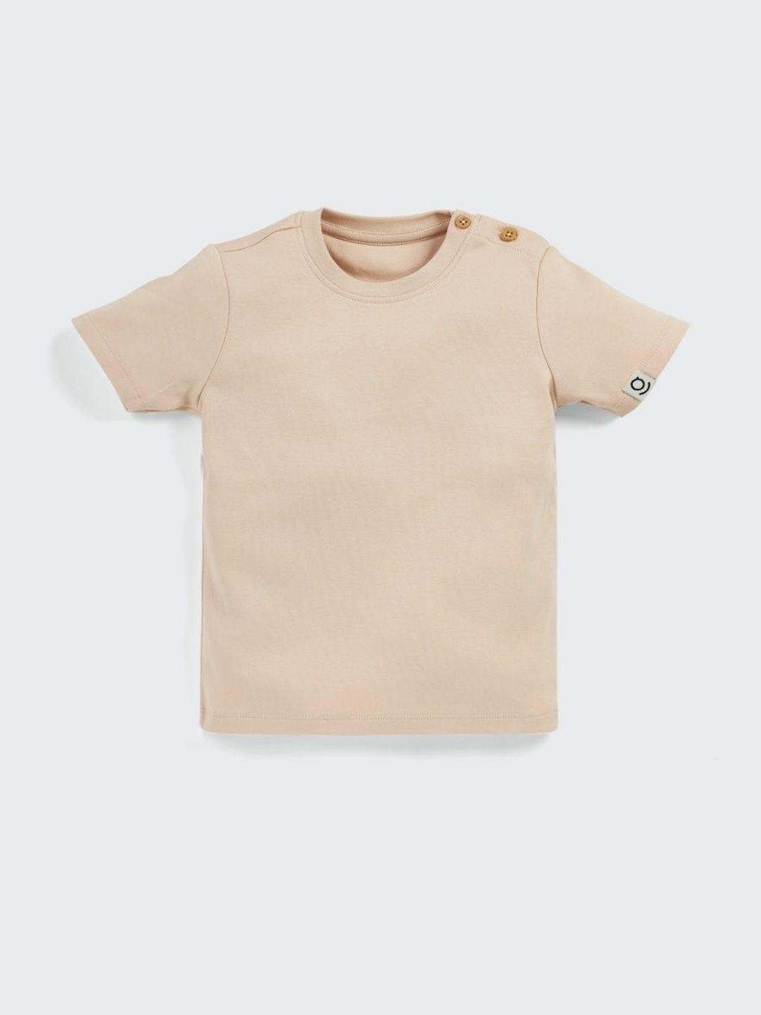 SPROG COLLECTION Kids Organic Cotton Beige Solid T-shirt-picture-35