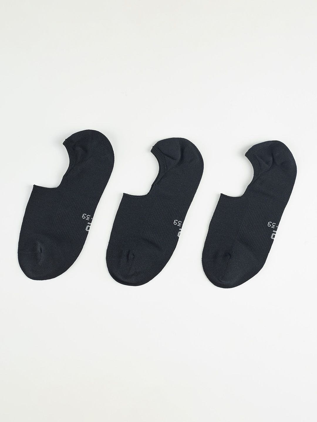 Decathlon Pack of 3 Eco Black Invisible Walking Socks-picture-26