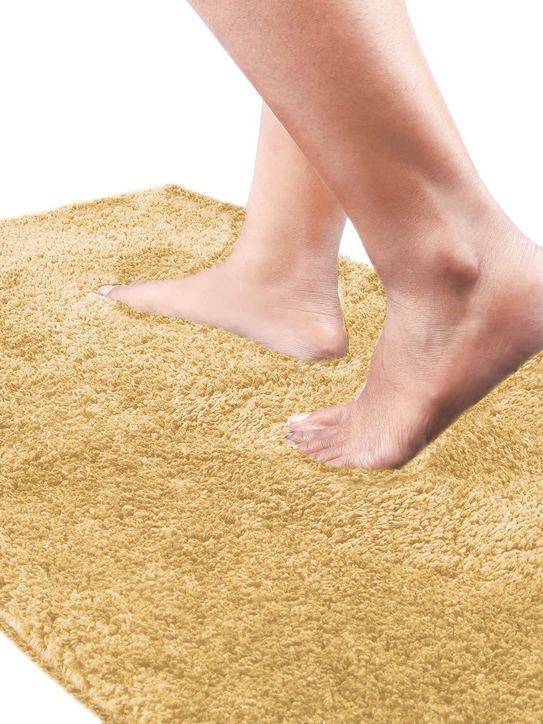 IVAZA Beige Microfibre 1400 GSM Bath Rugs-picture-24