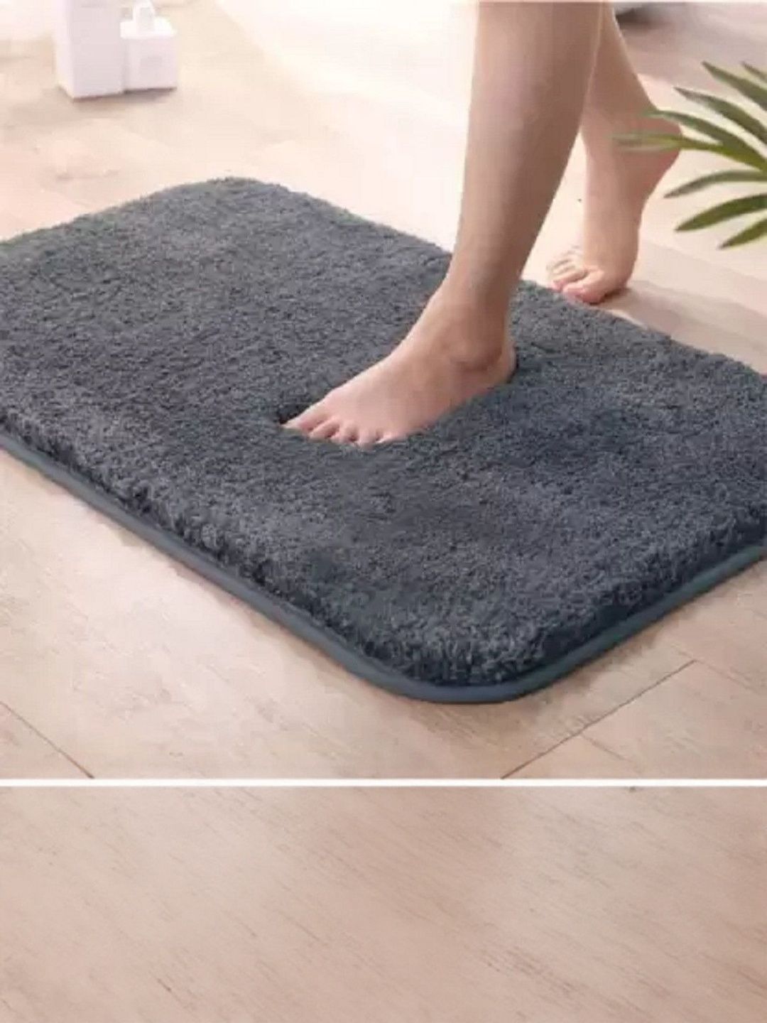 IVAZA Grey Microfibre 1400 GSM Bath Rugs-picture-23