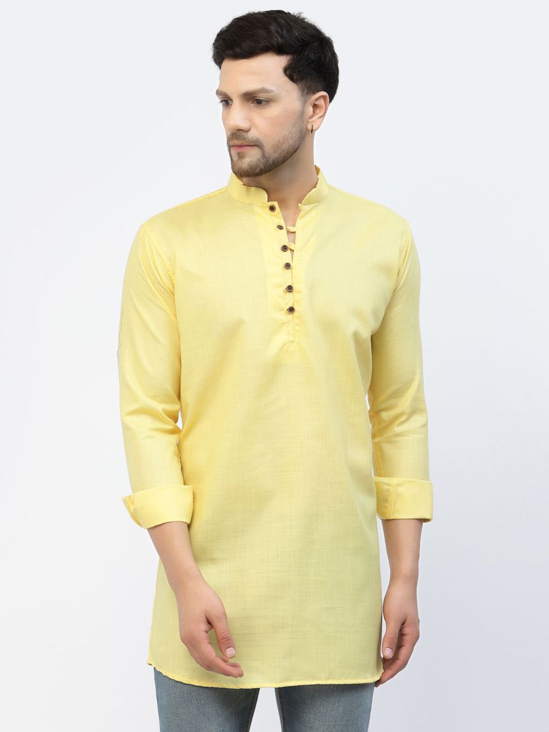 TS LIFESTYLE Men Yoke Design Kurta-picture-50