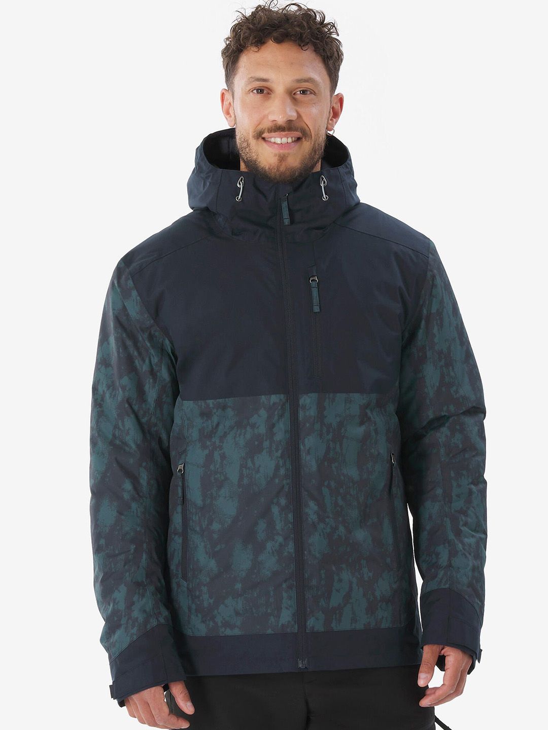 Decathlon QUECHUA Men Blue Waterproof Hiking Jacket Upto -10 deg C-picture-18