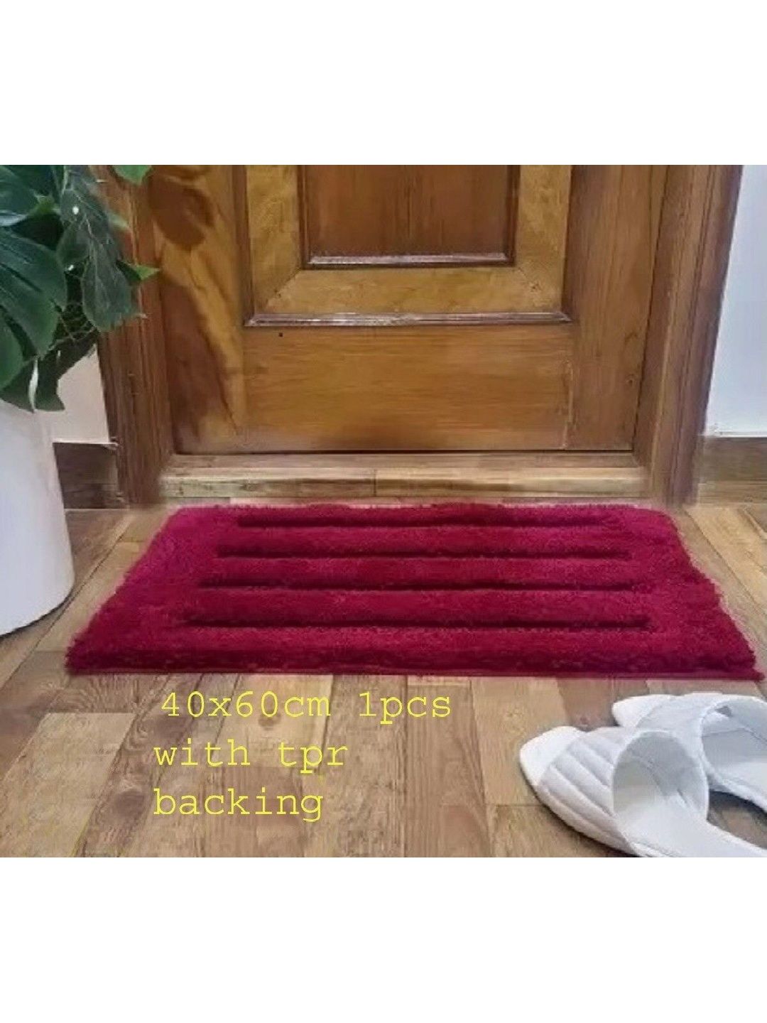 IVAZA Red Microfibre 1400 GSM Bath Rugs-picture-47