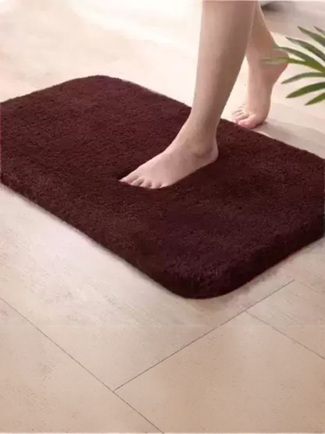 IVAZA Brown Microfibre 1400 GSM Bath Rugs-picture-23