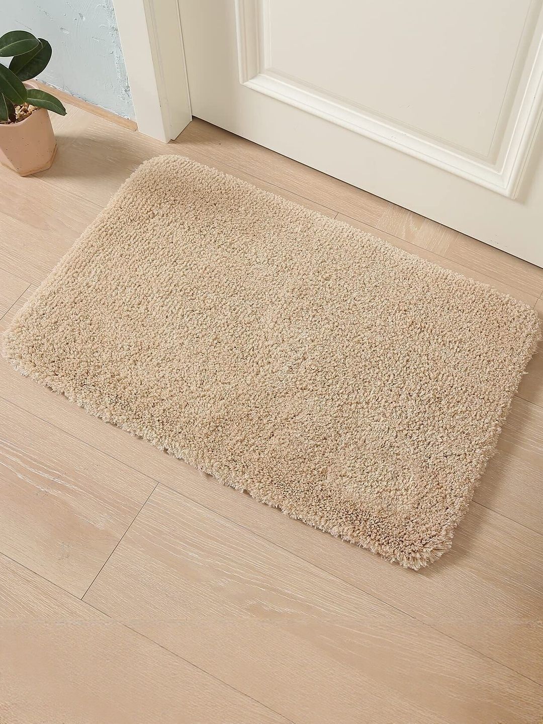 IVAZA Beige Microfibre 1400 GSM Bath Rugs-picture-30