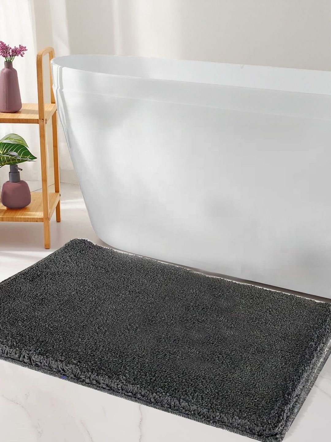 RJVT Grey Microfibre 1400 GSM Bath Rugs-picture-33