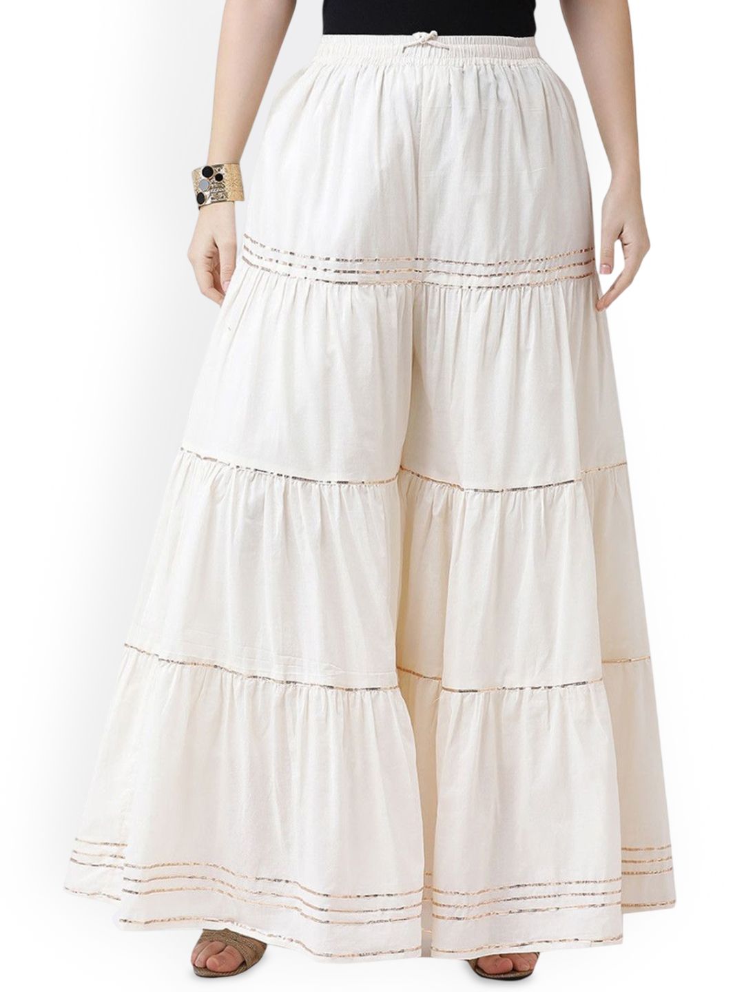 MIXFIT Women Flared Ethnic Palazzos-picture-20