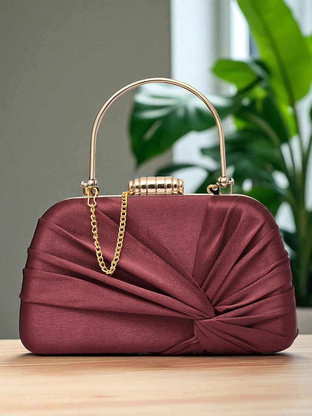 FOR THE BEAUTIFUL YOU Buckle Detail Box Clutch-picture-24