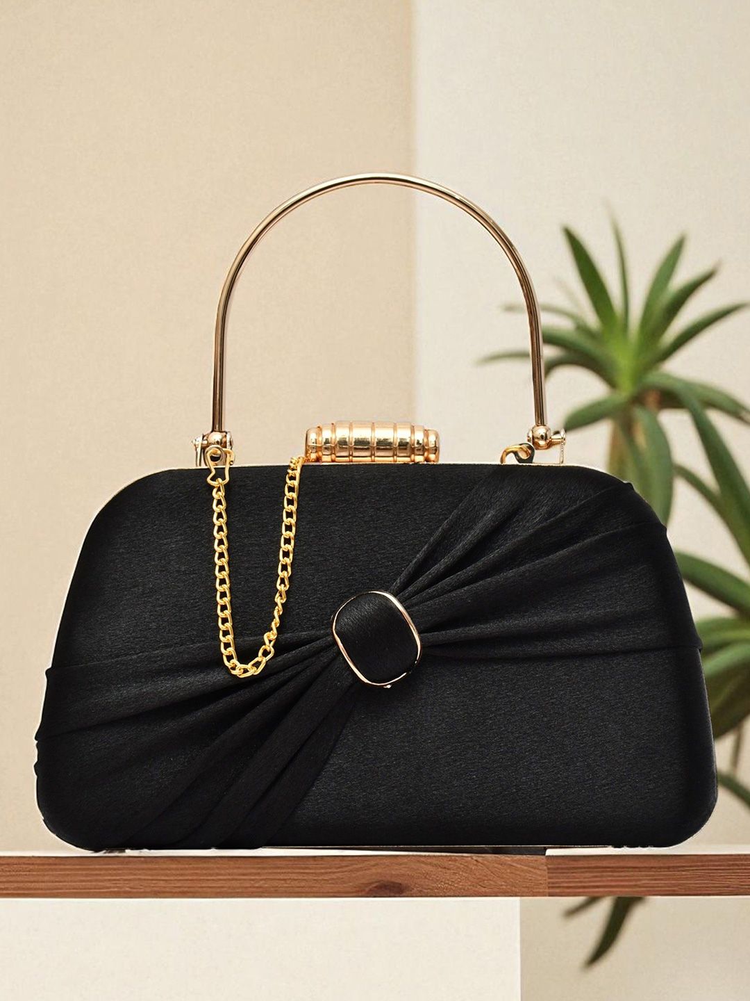 FOR THE BEAUTIFUL YOU Buckle Detail Box Clutch-picture-23