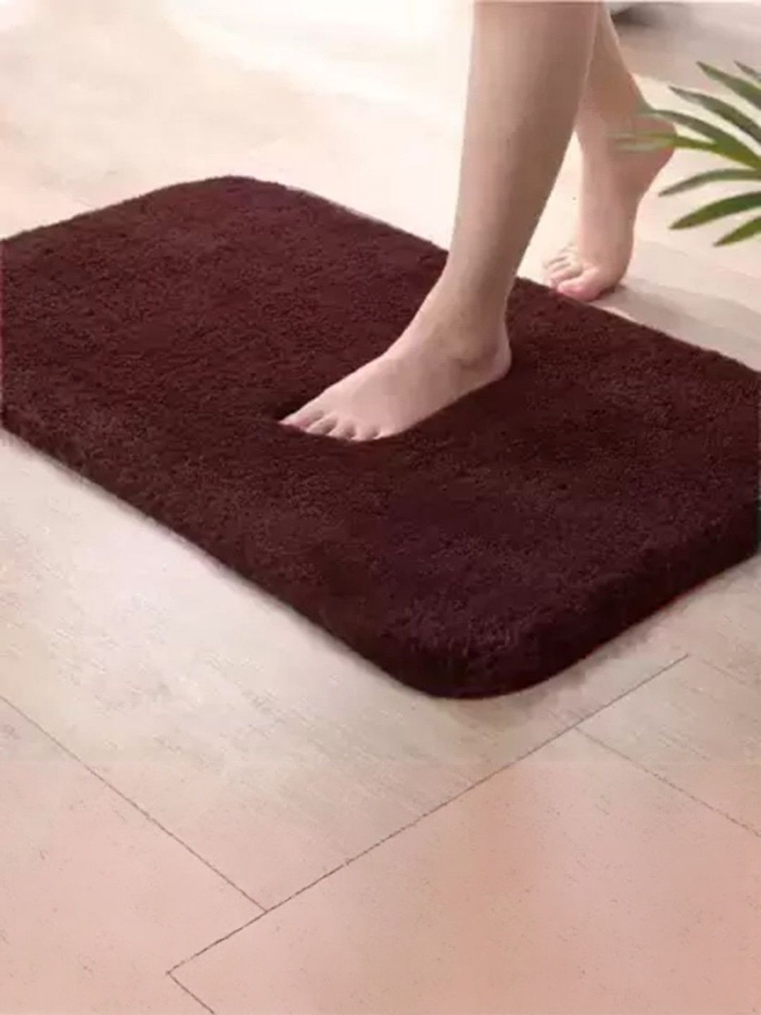 IVAZA Brown Microfibre 1400 GSM Bath Rugs-picture-25