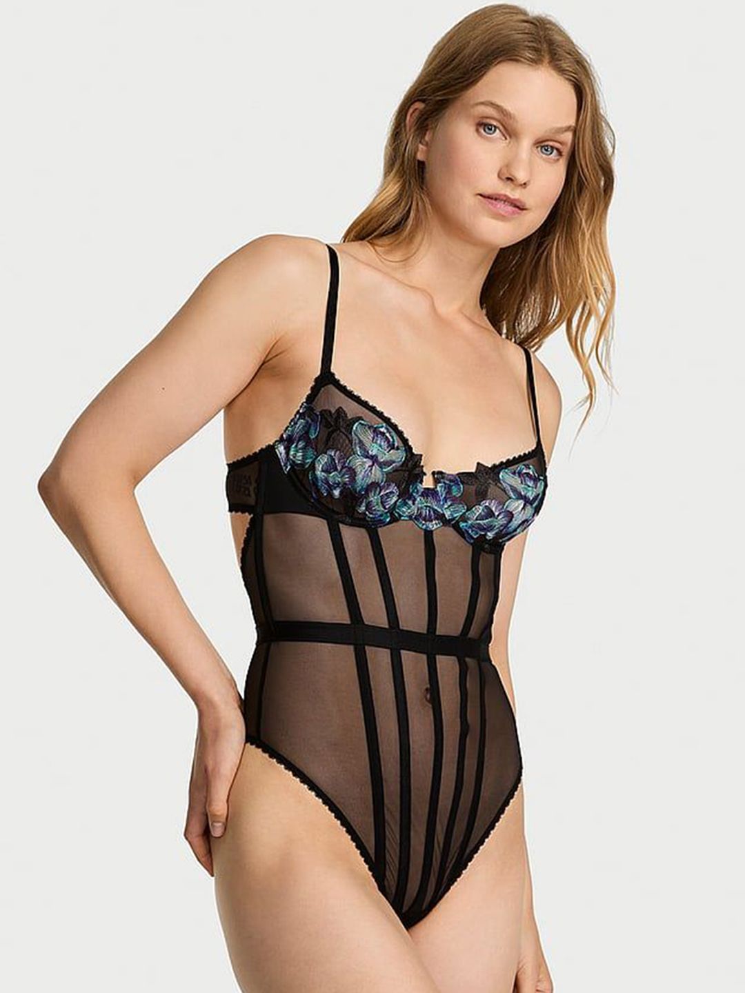 Victoria's Secret Self Design Sweetheart Neck Bodysuit-picture-56