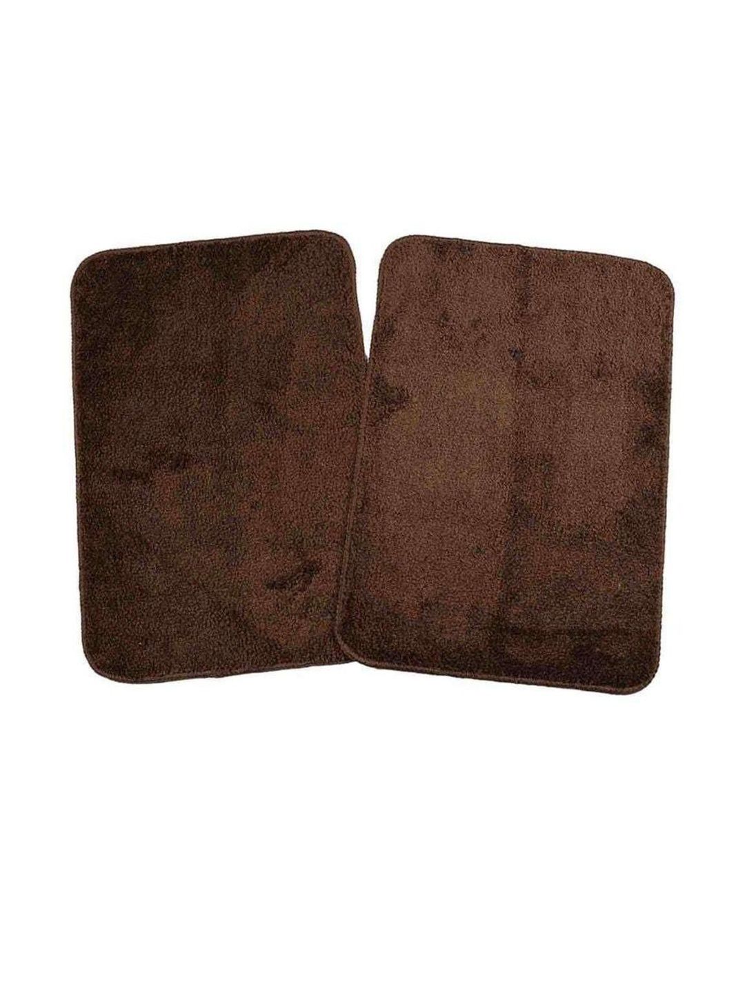 RJVT Brown Microfibre 1400 GSM Bath Rugs-image-40