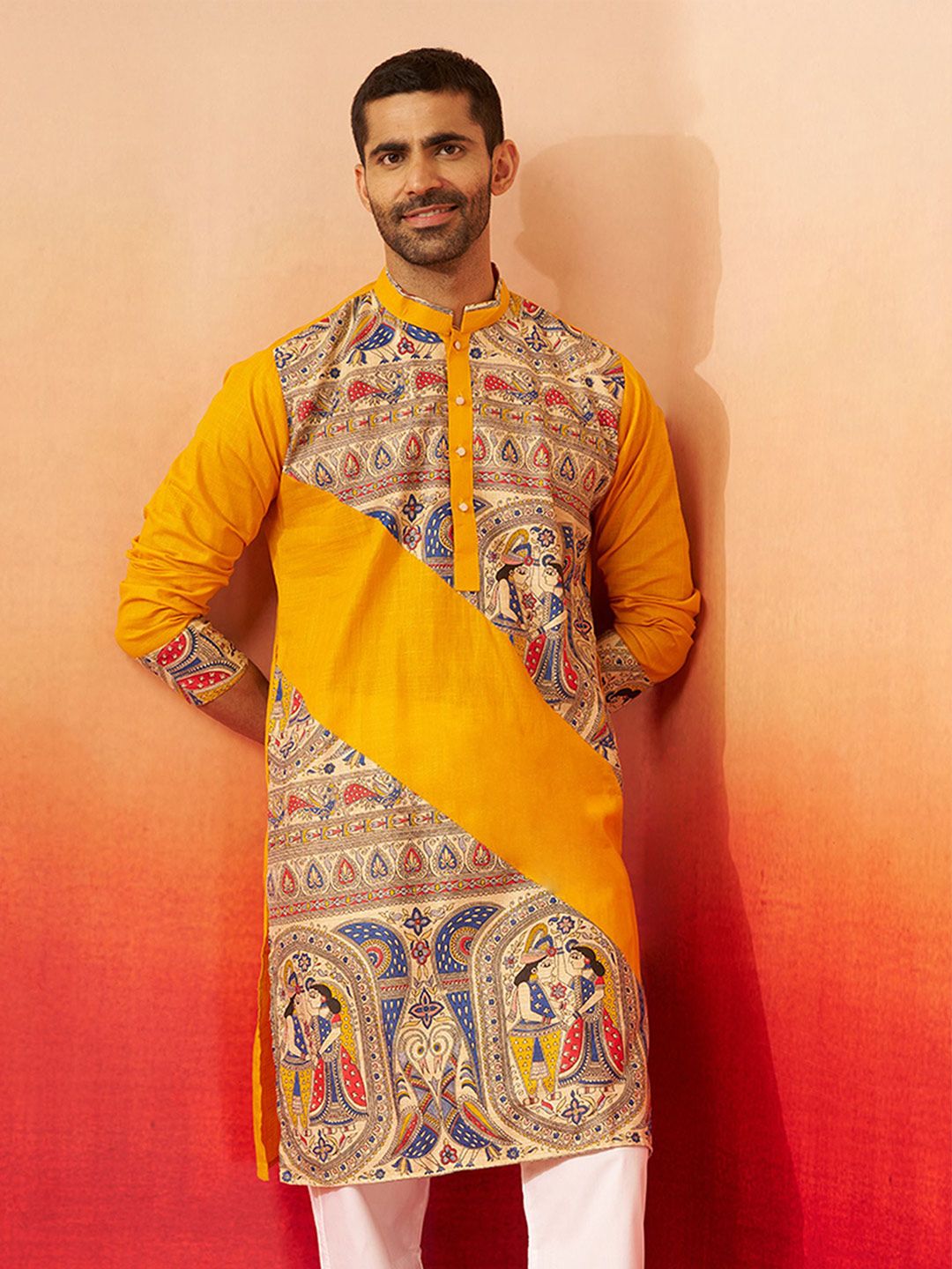 VASTRAMAY Men Paisley Printed Kurta-picture-10