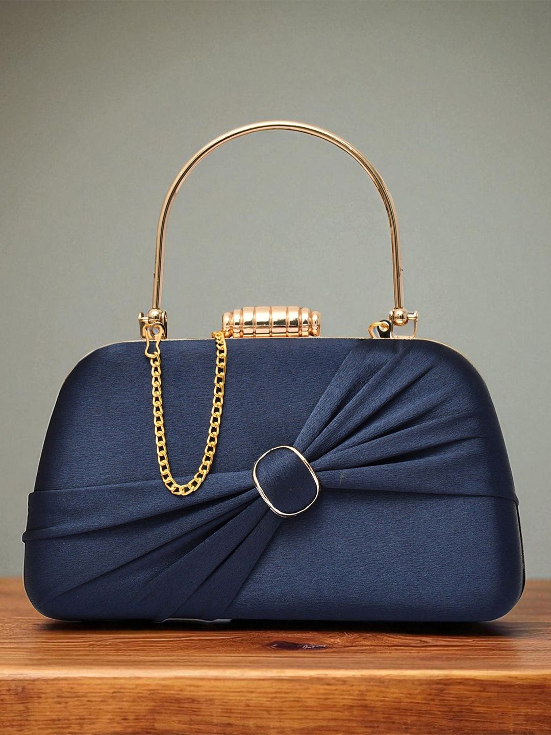 FOR THE BEAUTIFUL YOU Buckle Detail Box Clutch-picture-21