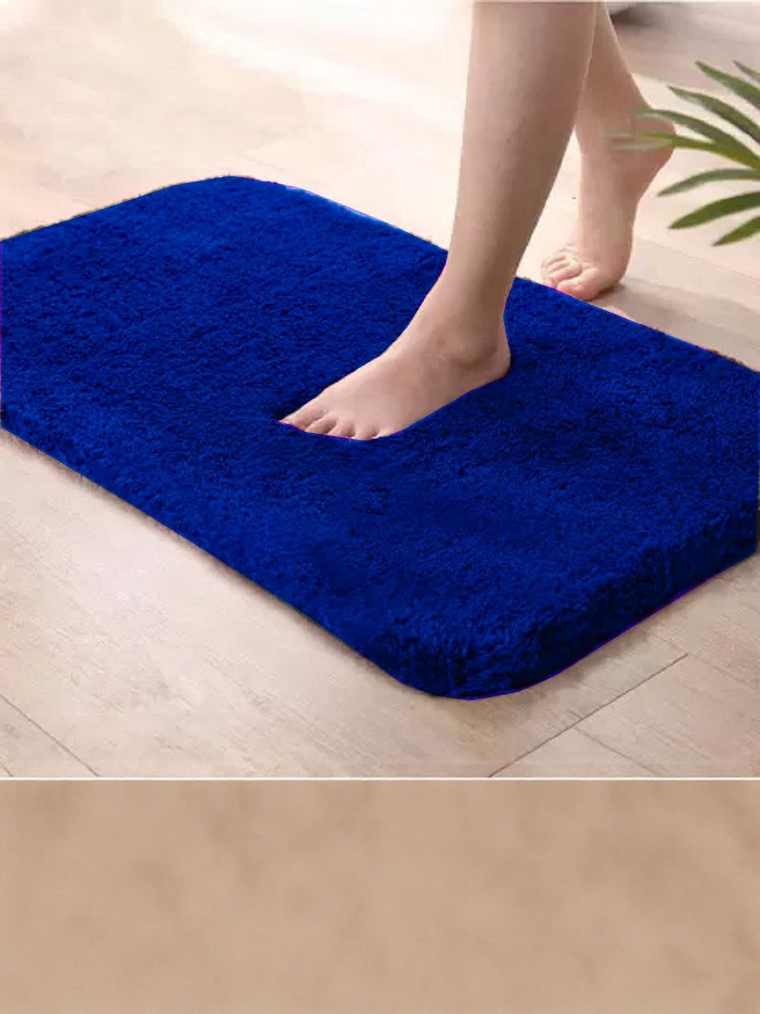 RJVT Blue Microfibre 1400 GSM Bath Rugs-picture-10