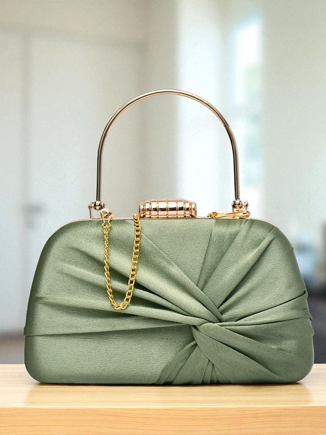 FOR THE BEAUTIFUL YOU Buckle Detail Box Clutch-picture-14