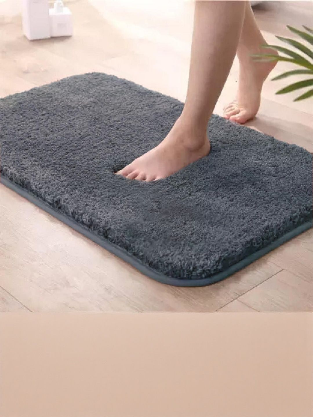 IVAZA Grey Microfibre 1400 GSM Bath Rugs-picture-20