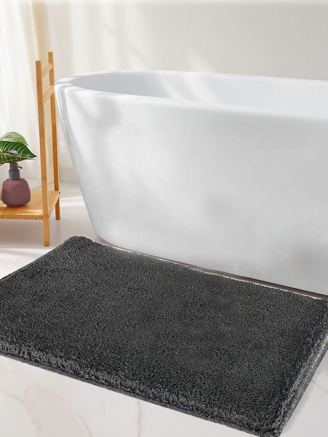 RJVT Grey Microfibre 1400 GSM Bath Rugs-picture-34