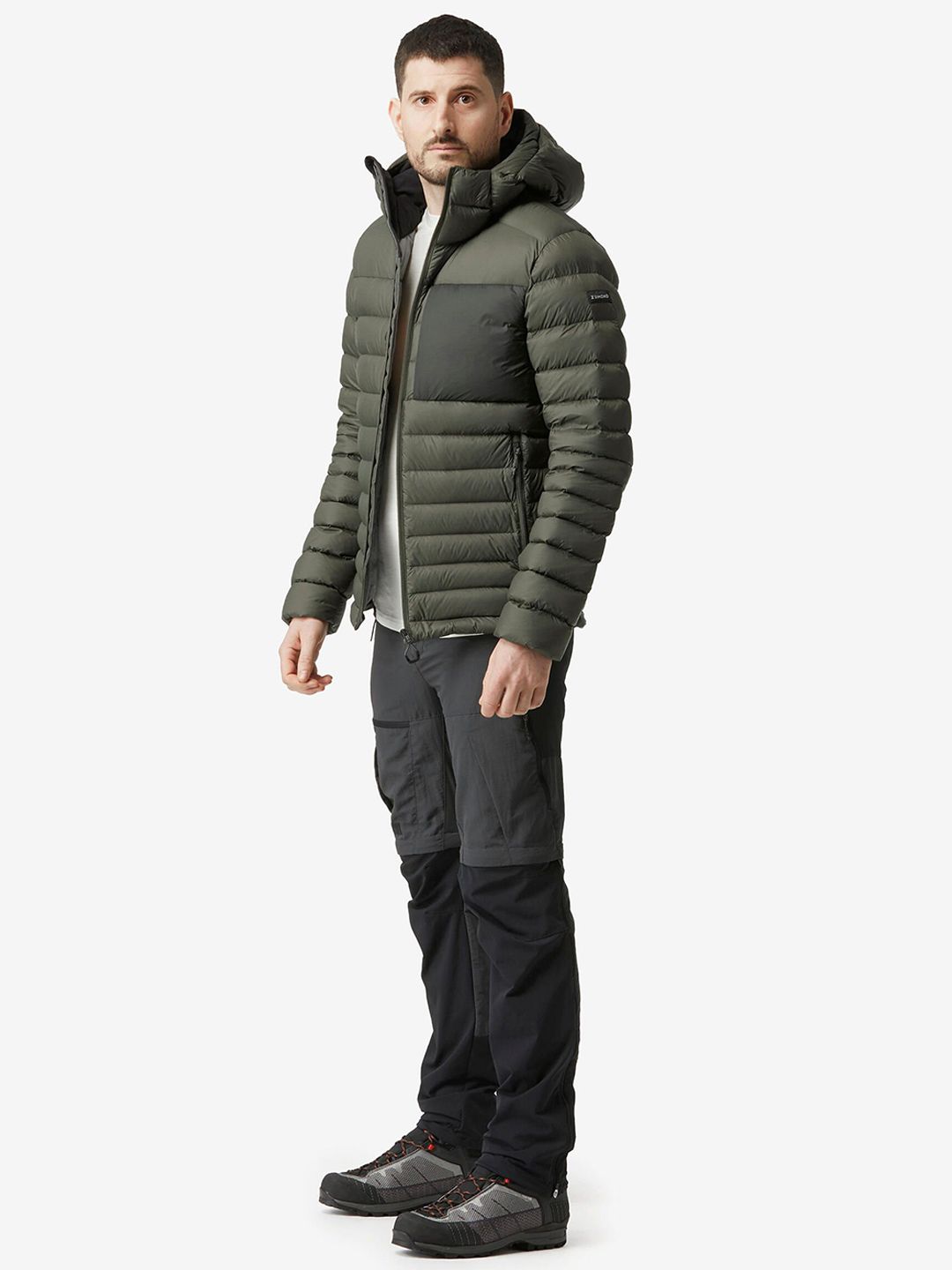 Decathlon Men Hooded Solid Padded Jacket-picture-56