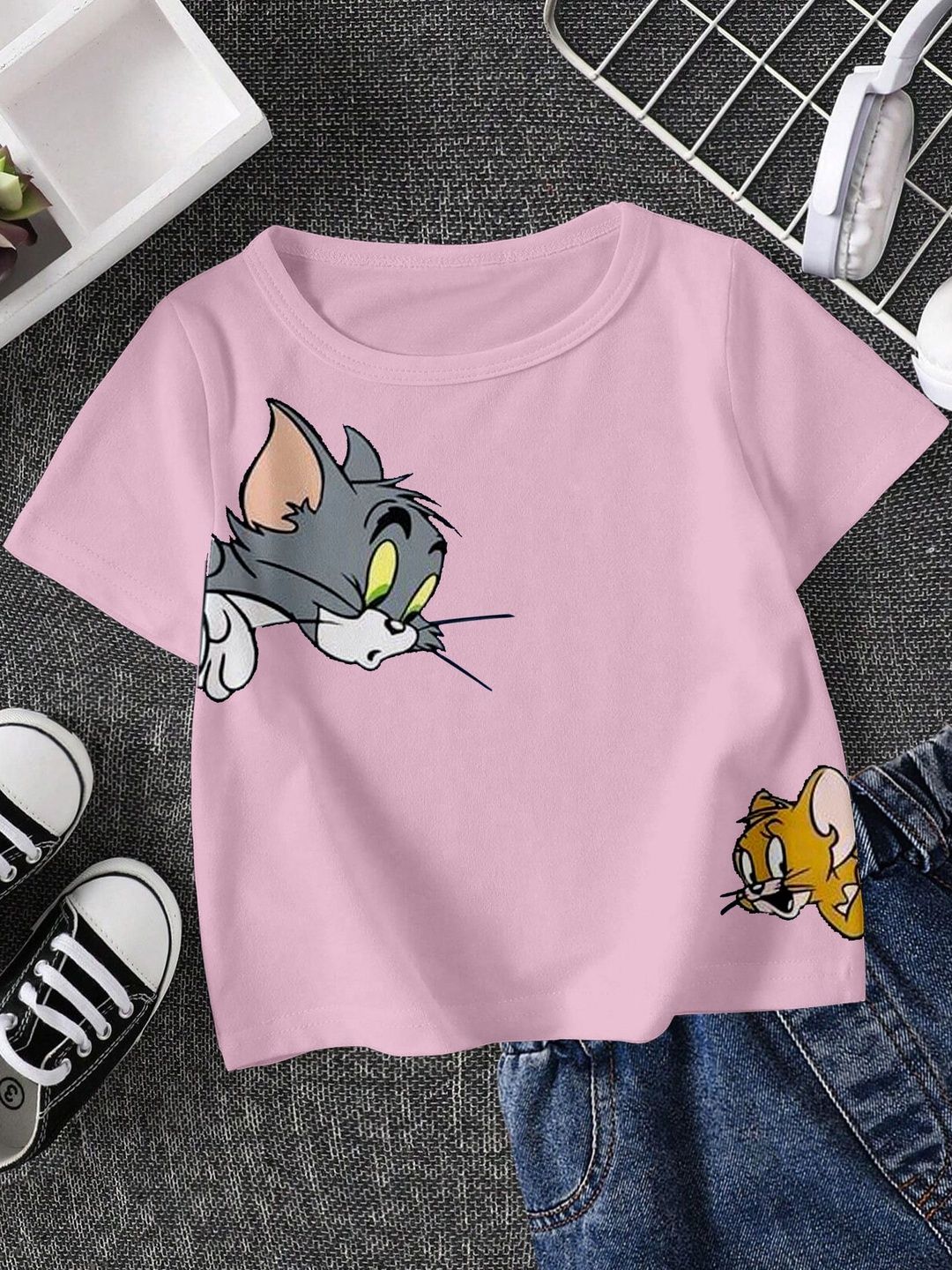 FIONAA TRENDZ Kids Cotton TOM & JERRY Printed T-shirt-image-20
