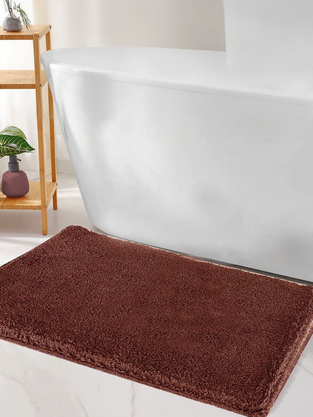 RJVT Brown Microfibre 1400 GSM Bath Rugs-picture-22