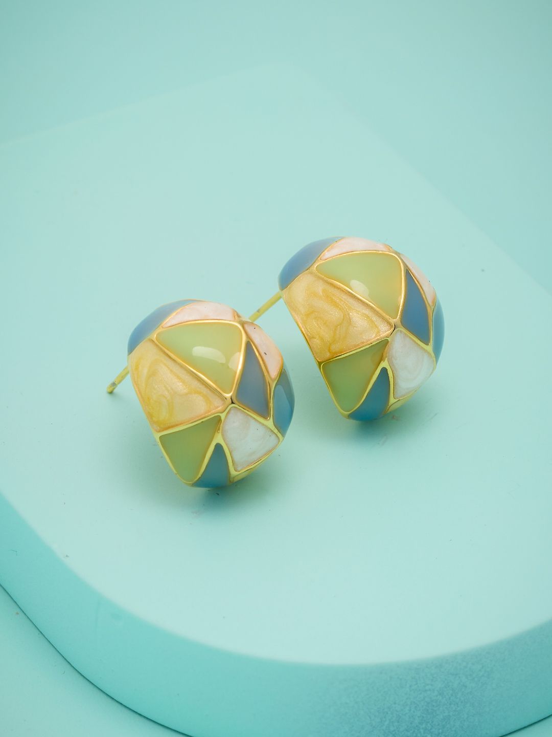Kushal's Fashion Jewellery Gold-Plated Classic Studs Earrings-picture-41