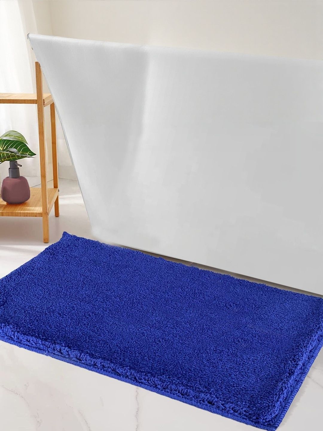 IVAZA Blue Microfibre 1400 GSM Bath Rugs-picture-10