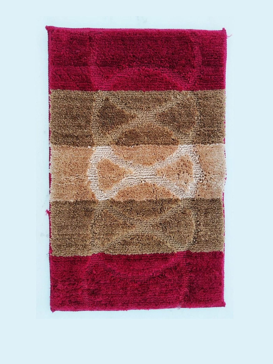 IVAZA Red Microfibre 1400 GSM Bath Rugs-picture-45