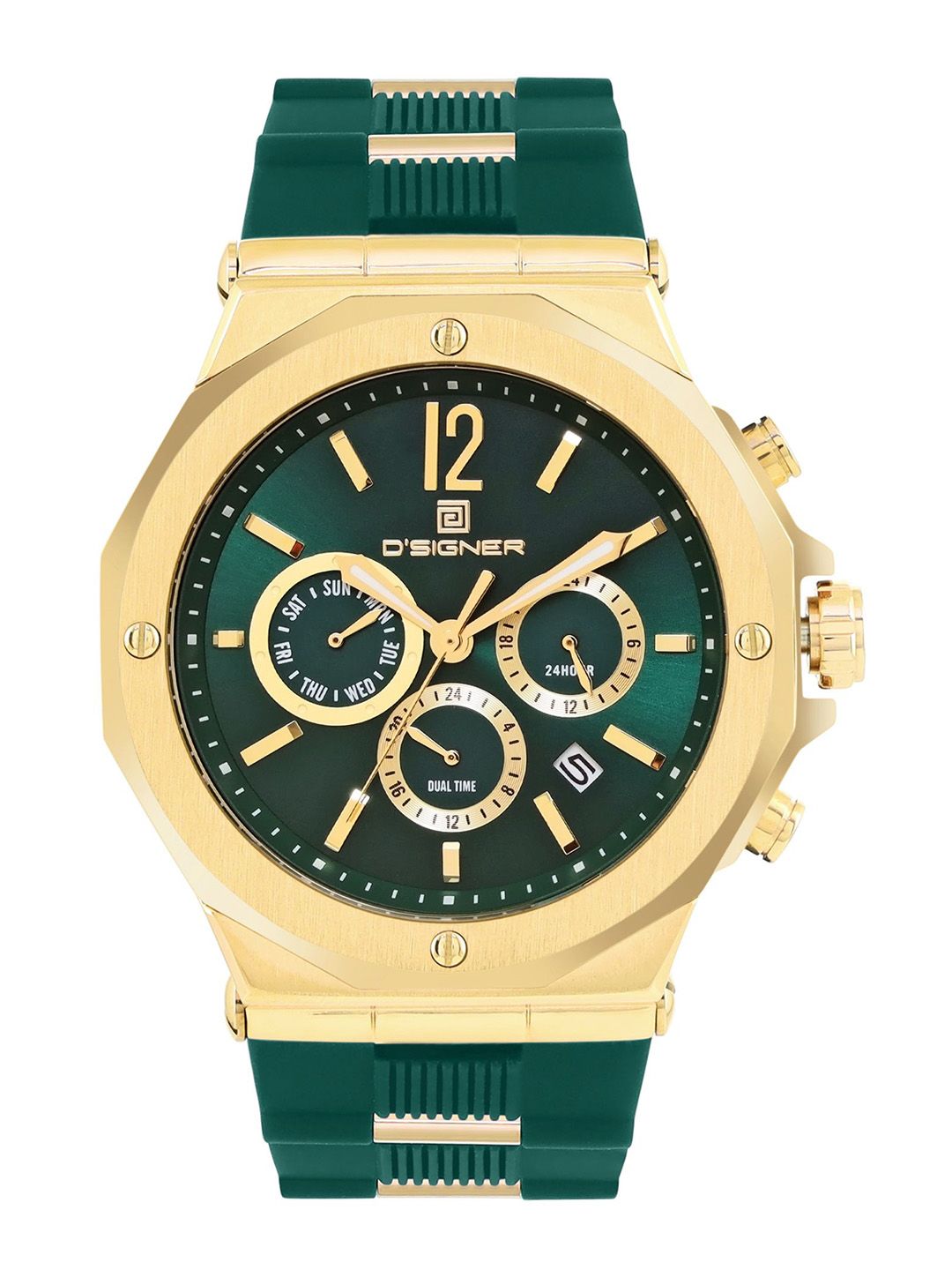 D'SIGNER Men Patterned Dial & Straps Analogue Chronograph Watch 820GFS.16G-picture-30