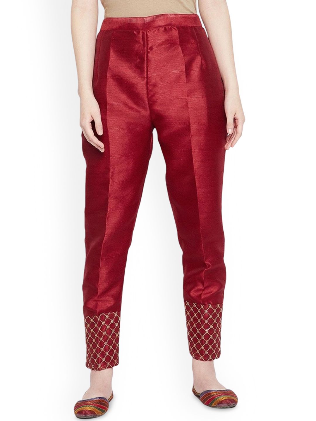 MIXFIT Women Embroidered Pleated Trousers-picture-28