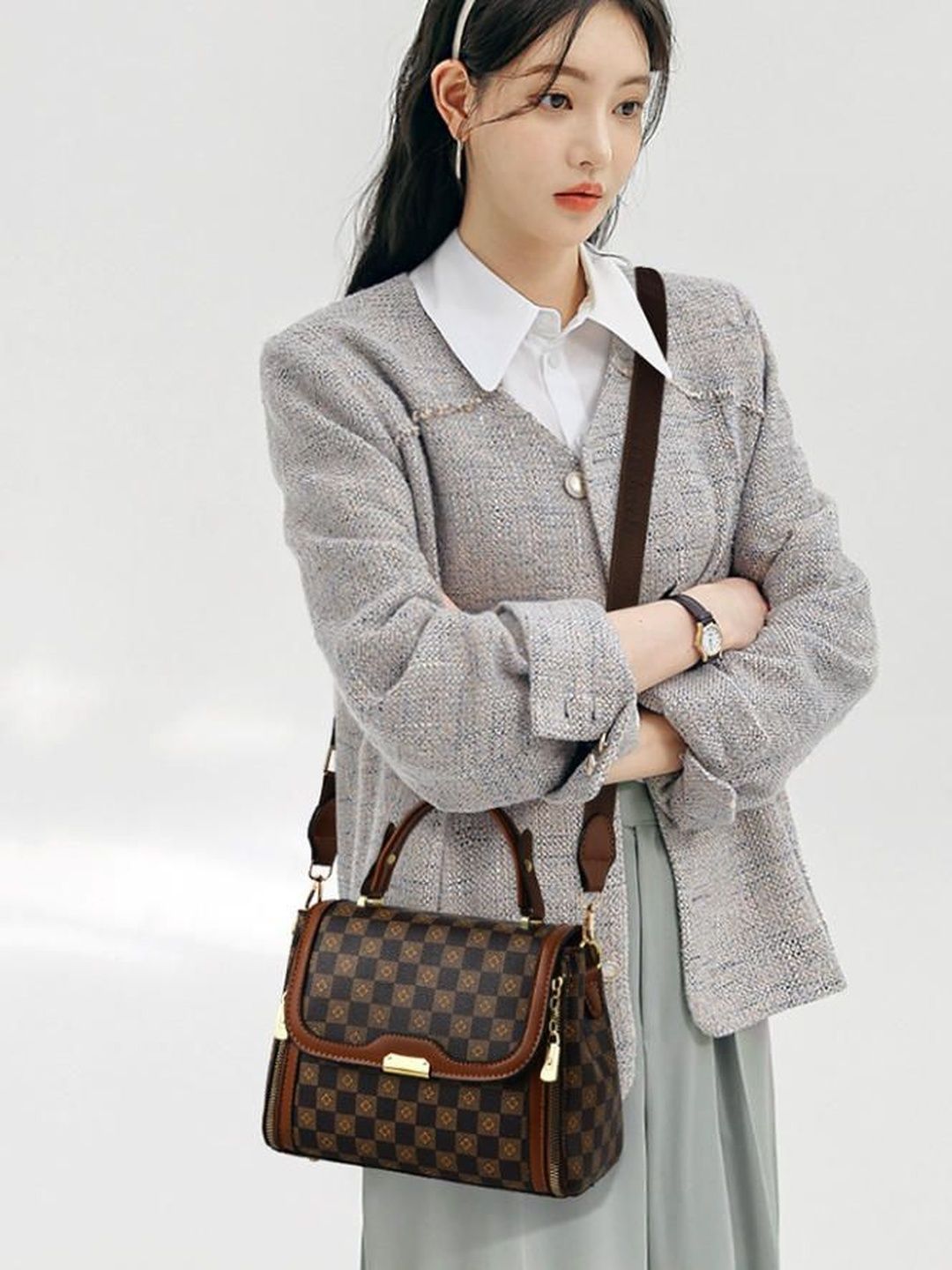CORSICA Women Coffee Brown Handbags-picture-30
