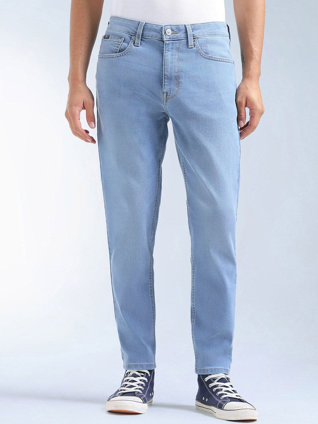 Flying Machine Men Relaxed Fit Mid-Rise Light Fade Stretchable Jeans-picture-25