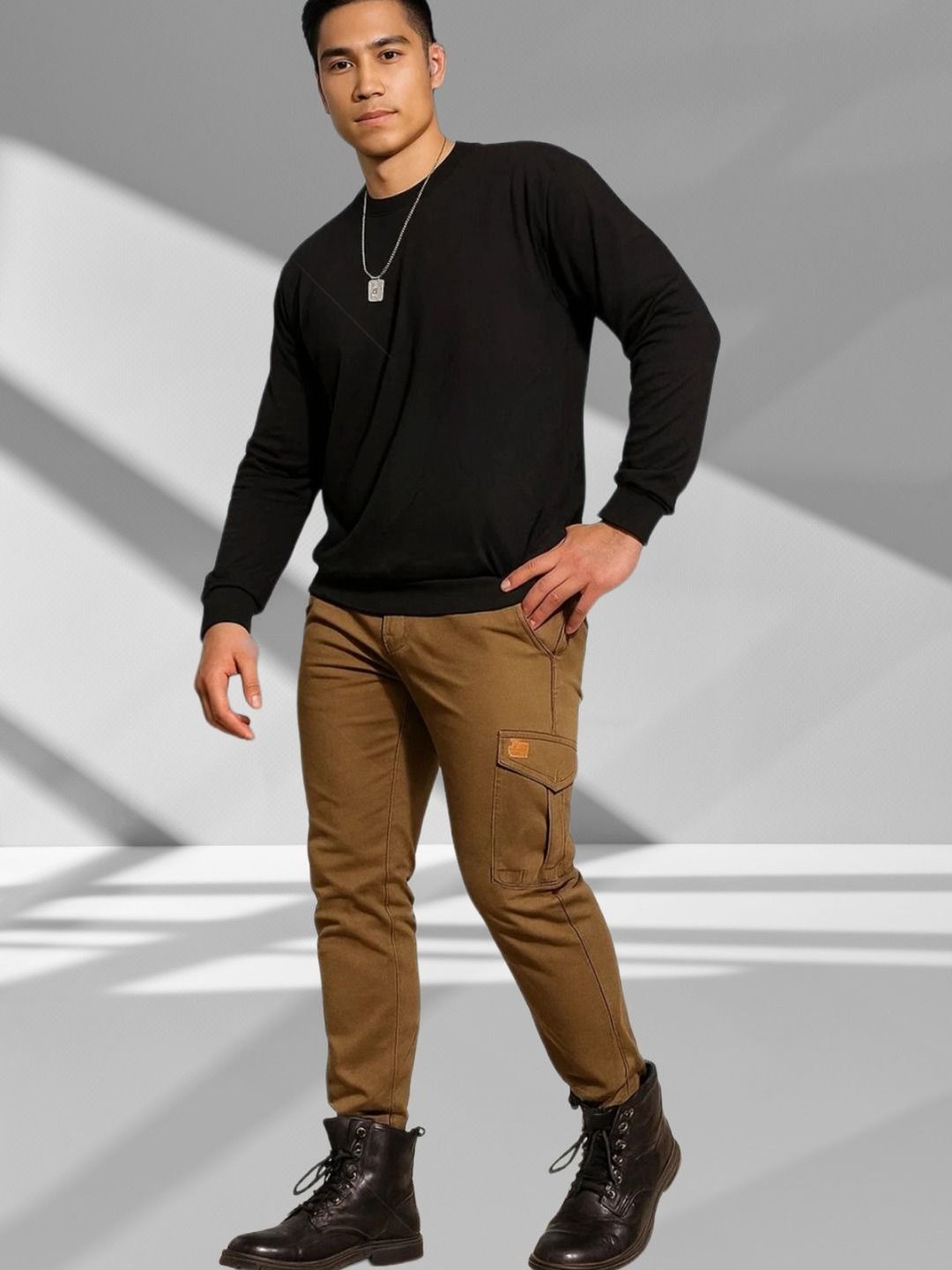 Kotty Round Neck Long Sleeves Cotton Pullover-image-31