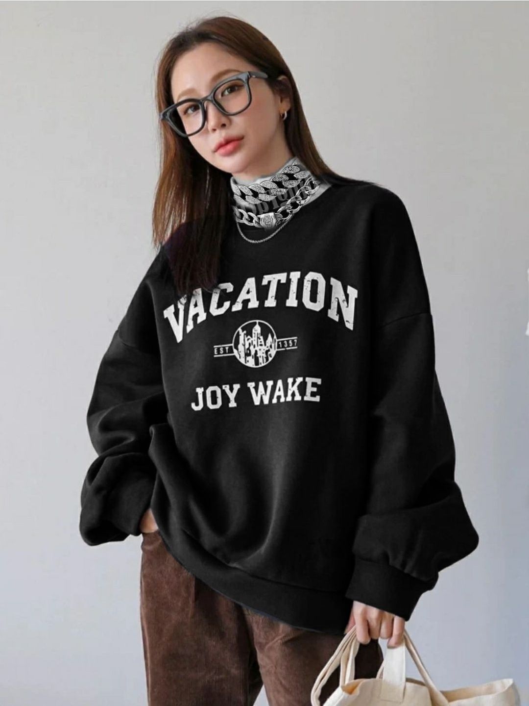 ZEROZABAR Women Typography Printed Sweatshirt-picture-30
