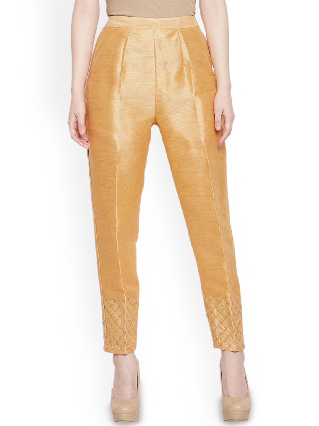 MIXFIT Women Regular Fit Embroidered Trousers-picture-27