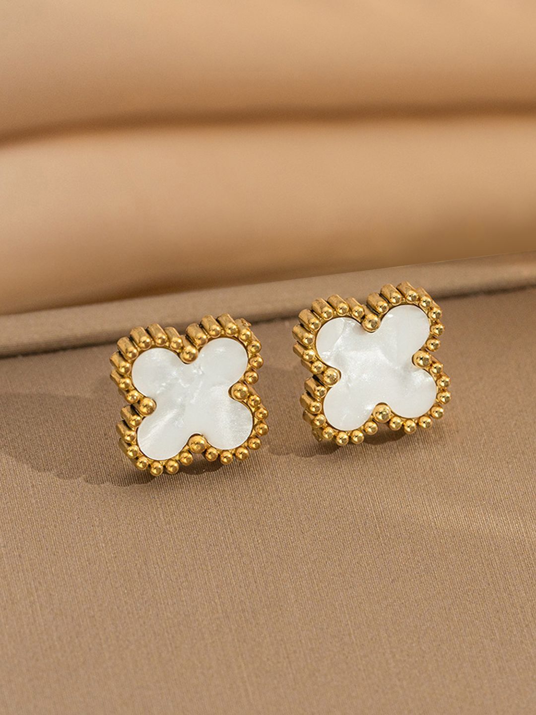 Peora Gold-Plated Floral Shaped Studs-picture-13