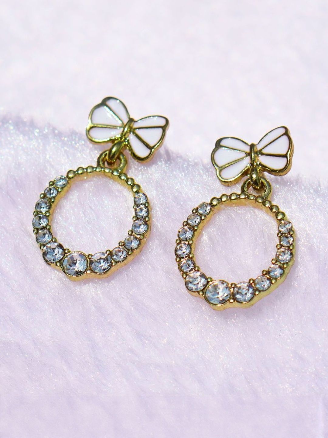 zefrokart Gold Plated Style Bow Knot Drop Earrings-picture-18