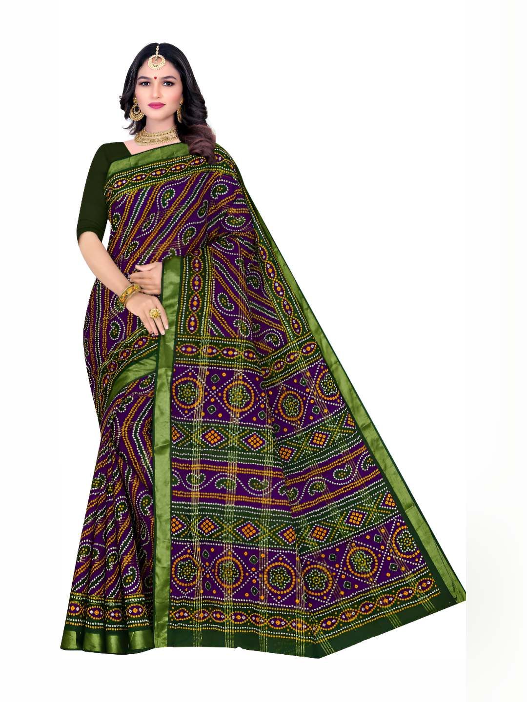 Sarita Sarees Bandhani Printed Pure Cotton Bandhani Saree-picture-11