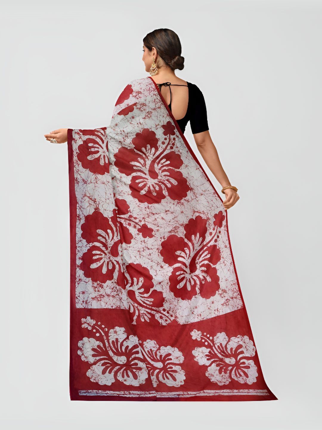 Sarita Sarees Floral Printed Pure Cotton Saree-picture-30