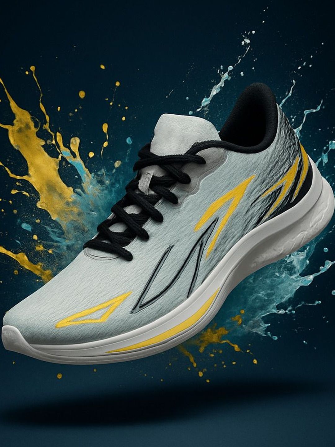 DRACKFOOT Men Mesh Lace-Up Shoes-image-3
