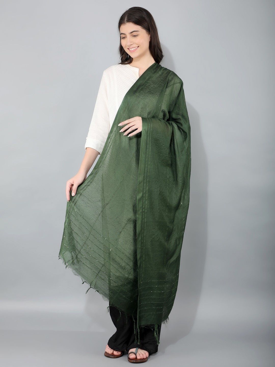 A R SILK DUPATTA HUB Cotton Dupatta With Sequinned-image-12