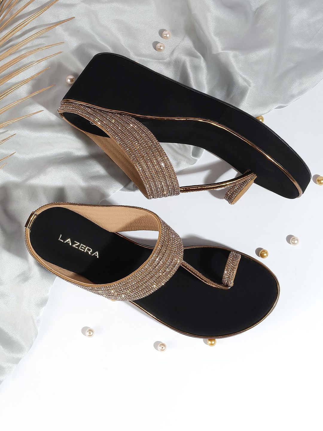 Lazera Embellished Wedge Sandals-picture-22