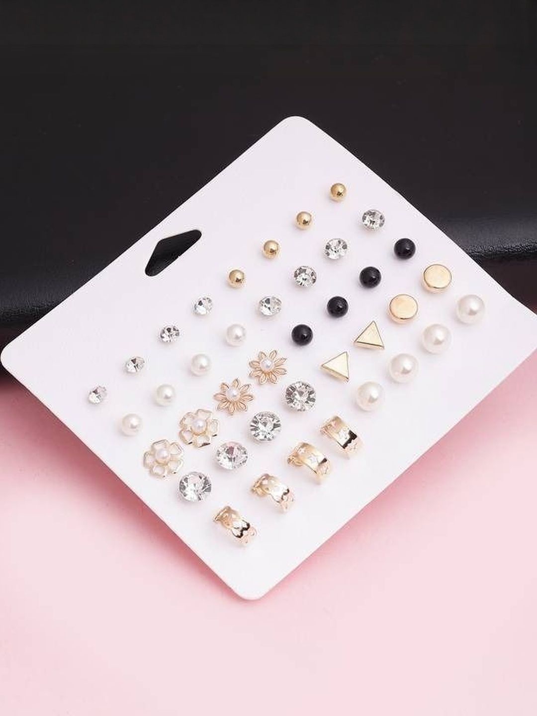 Vembley Combo of 20 Earring pairs earrings for women earrings for girls Metal Stud Earring-picture-23